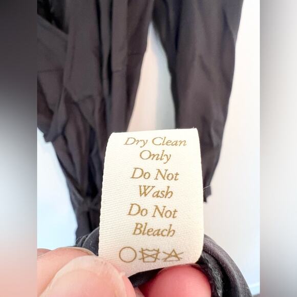 Christy Dawn Elsa Silk wrap Dress rare black silk long sleeve fall boho bohemian - Picture 10 of 12